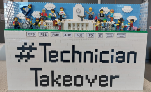 Lego display for TechExchange by Angela Beddows, School of Physics