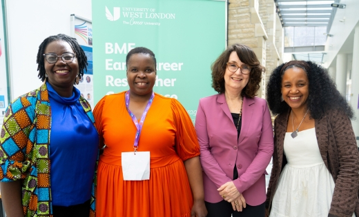 Dr Sally Osei-Appiah, Brightness Mangolothi, Professor Simone Buitendijk and Dr Yoselin Benitez-Alfonso 
