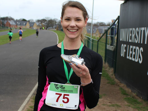 Anna Thompson, who crossed the line in first place. March 2019