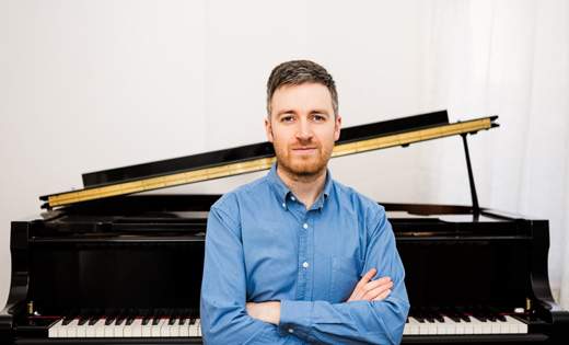 Pianist Richard Uttley, who will perform Brahms’ third piano sonata. October 2019