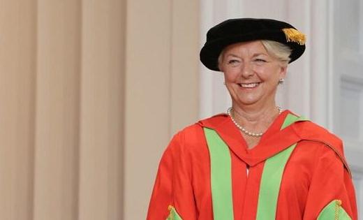 Dr Linda Pollard receiving her honorary Doctrate in Laws. Uploaded October 2020.