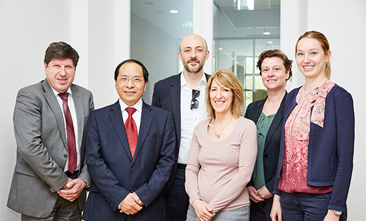 Karlsruhe Institute of Technology welcomes Professor Hai-Sui Yu, Dr Raul Fuentes, Pro-Dean: International (Engineering) and Jane Madeley, Chief Financial Officer for the signing of an MoU. February 2020