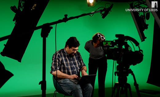 video equipment showing behind the scenes of disability studies.