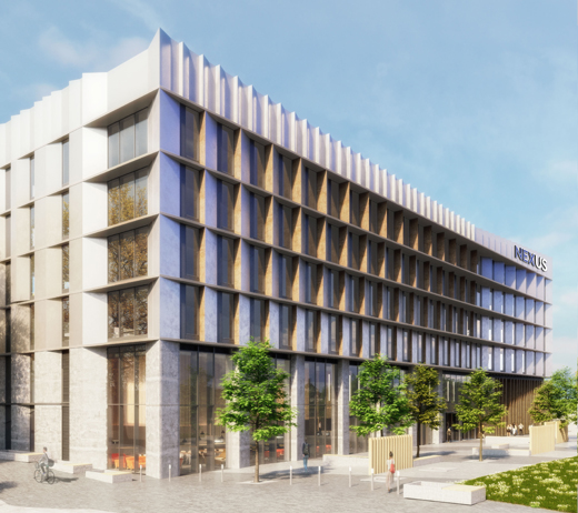 The latest artist’s impression of how the completed Nexus building will look. December 2018
