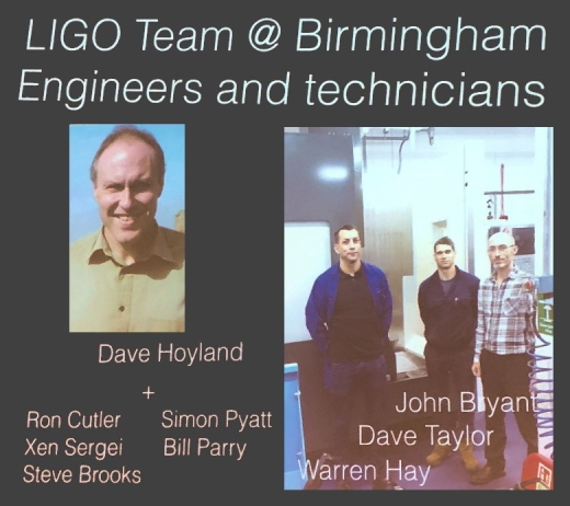 The LIGO team at Birmingham