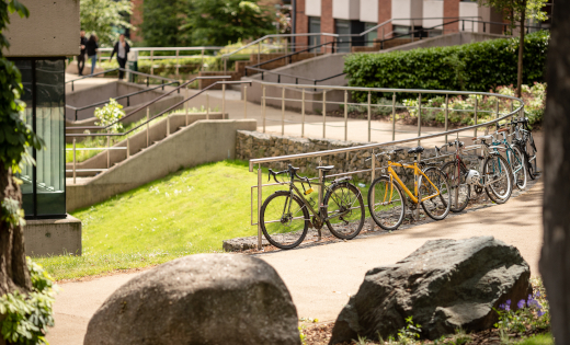 Bikes on campus.