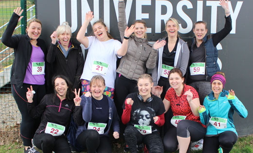 University colleagues who took part in the Couch to 5k run. March 2019