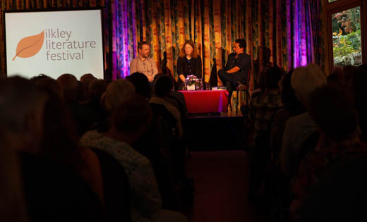 Fiona Mozley and Andrew Michael Hurley discuss northern gothic at last year's Ilkley Literature Festival. Picture by Memory Potifa
