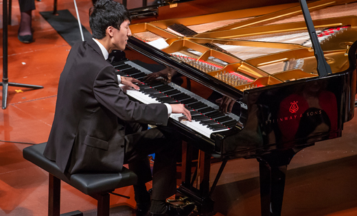Eric Lu, winner of the Leeds International Piano Competition 2018, performs at the Finals (c) Simon Wilkinson Photography September 2018