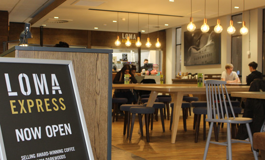 The new LOMA Express Café in the Worsley Building. February 2019