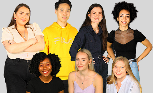 A group shot of the Leeds University Union Student Exec for 2020-21. Uploaded March 21