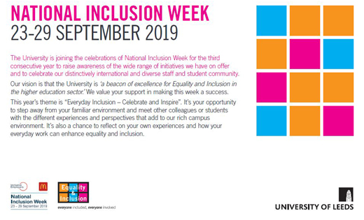 National Inclusion Week 2019. September 2019