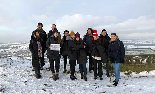 Otley Chevin walk as part of Christmas in Leeds programme 2017