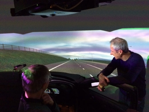 Inside the ITS Car Simulator