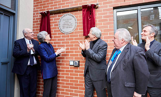 Royal Television Society plaque unveiled January 2018